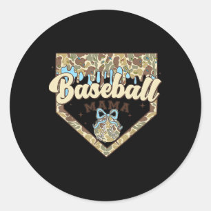 Bysebyll Mama Coquette Bow Sport Mum Drip Bysebyll Classic Round Sticker