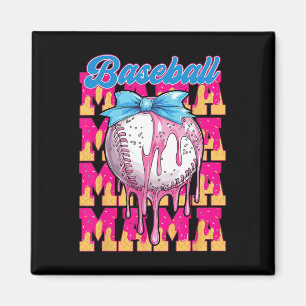 Bysebyll Mama Coquette Bow Sport Mum Drip Bysebyll Magnet
