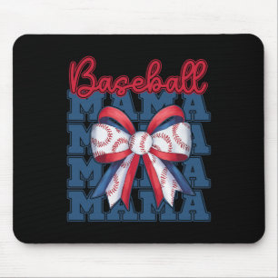 Bysebyll Mama Coquette Bow Sport Mum Mothers Day Mouse Pad