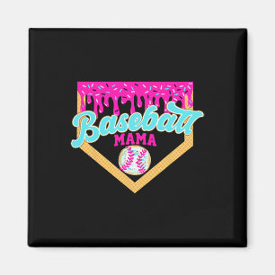 Bysebyll Mama Ice Cream Drip Funny Bysebyll Mother Magnet