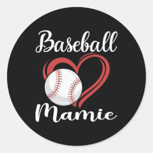 Bysebyll Mamie Heart Funny Bysebyll Lover Classic Round Sticker