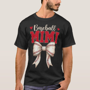 Bysebyll Mimi Coquette Bow Game Day Mothers Day  T-Shirt