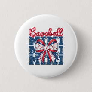 Bysebyll Mimi Coquette Bow Sport Mum Mothers Day 6 Cm Round Badge