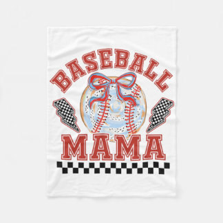 Bysebyll Mom Coquette Bow Family Mommy Mama Women  Fleece Blanket