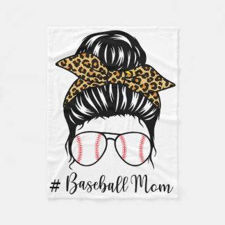Bysebyll Mom Messy Bun Mom Softbyll Bysebyll Mothe Fleece Blanket
