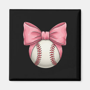 Bysebyll Mum Coquette Pink Bow Mothers Day Bysebyl Magnet