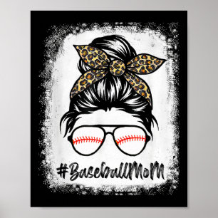 Bysebyll Mum Leopard Mothers Day Women Girls Byseb Poster