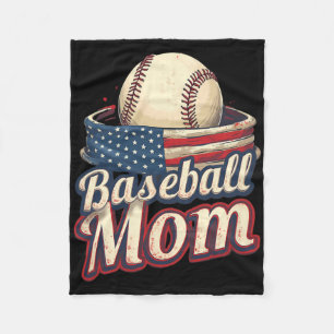 Bysebyll Mum Patriotic American  Fleece Blanket
