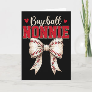 Bysebyll Nonnie Coquette Bow Game Day Mothers Day Card