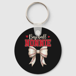 Bysebyll Nonnie Coquette Bow Game Day Mothers Day Key Ring