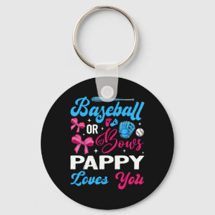Bysebyll Or Bows Pappy Loves You Gender Reveal  Key Ring