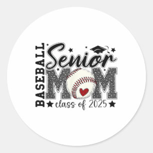 Bysebyll Senior Mum Cl Of 2025 Graduation Mother's Classic Round Sticker