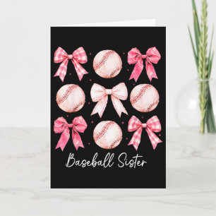 Bysebyll Sister Coquette Bow Game Day Bysebyll Mum Card