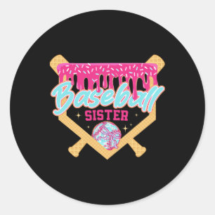 Bysebyll Sister Drip Ice Cream Bysebyll Game Day Classic Round Sticker
