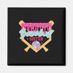 Bysebyll Sister Drip Ice Cream Bysebyll Game Day  Magnet