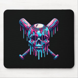 Bysebyll Skull Drip Bysebyll Drip Bysebyll Ice Cre Mouse Pad