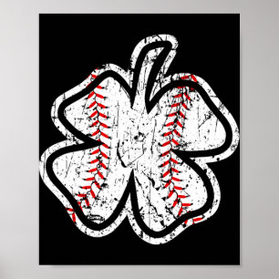 Bysebyll St Patricks Day Catcher Shamrock Bysebyll Poster