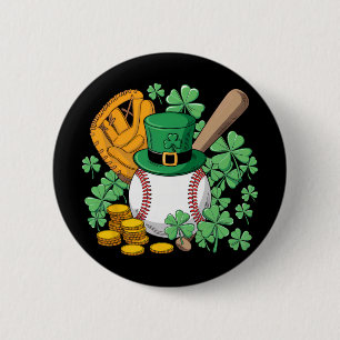 Bysebyll St Patricks Day Lucky Bysebyll Player Sha 6 Cm Round Badge