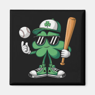 Bysebyll St Patricks Day Shamrock Sport Mens Boys Magnet