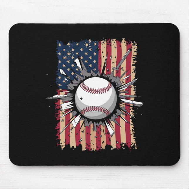 Bysebyll Us Flag  Mouse Pad (Front)