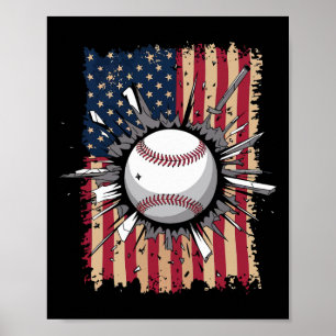 Bysebyll Us Flag Poster
