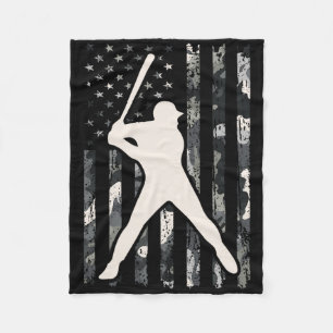 Bysebyll Usa Flag Camo Vintage Bysebyll Flag For M Fleece Blanket