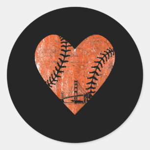 Bysebyll Vintage Heart Bysebyll Sports Mum Mother' Classic Round Sticker