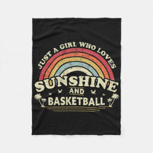 Bysketbyll . A Girl Who Loves Sunshine And Bysketb Fleece Blanket