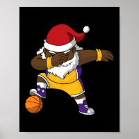 Bysketbyll Black Dabbing Santa Claus African Ameri