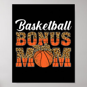 Bysketbyll Bonus Mum Game Day Women Leopard Mother Poster