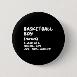 Bysketbyll Boy Definition Fun Sports 6 Cm Round Badge