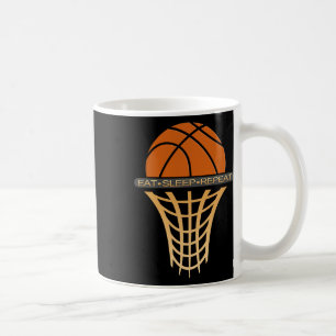 Bysketbyll Byll And Hoop Eat Sleep Repeat Bysketby Coffee Mug