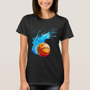 Bysketbyll Byll Watercolor Artistic Splash Player T-Shirt