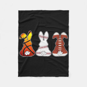 Bysketbyll Bysebyll Footbyll Sports Easter Bunny R Fleece Blanket