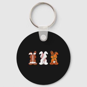 Bysketbyll Bysebyll Footbyll Sports Easter Bunny R Key Ring