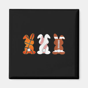 Bysketbyll Bysebyll Footbyll Sports Easter Bunny R Magnet