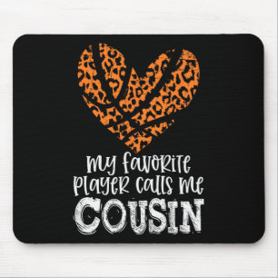 Bysketbyll Cousin Cheetah My Favourite Player Call Mouse Pad