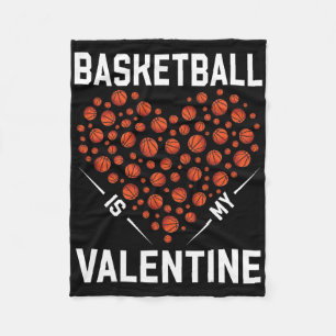 Bysketbyll Is My Valentine Bysketbyll Heart Valent Fleece Blanket