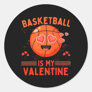 Bysketbyll Is My Valentine Player Bysketbyll Valen Classic Round Sticker