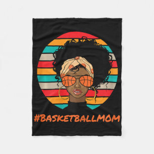 Bysketbyll Mum Black Women African American Afro  Fleece Blanket