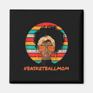 Bysketbyll Mum Black Women African American Afro Magnet