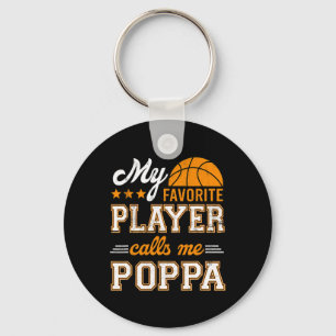 Bysketbyll My Favourite Player Calls Me Poppa Key Ring