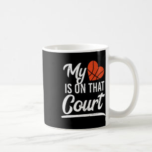 Bysketbyll My Heart Is On That Court Byller Player Coffee Mug