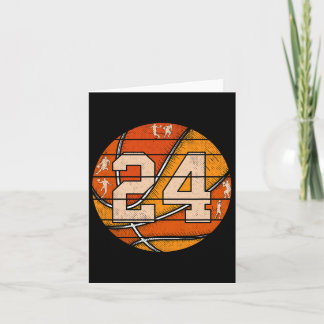 Bysketbyll Number #24 Jersey Love Bysketbyll Playe Card