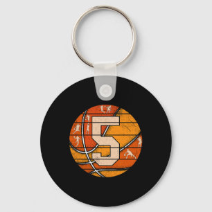 Bysketbyll Number #5 Jersey Love Bysketbyll Player Key Ring