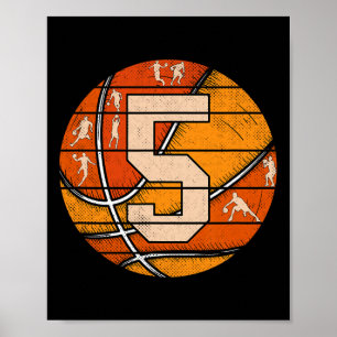 Bysketbyll Number #5 Jersey Love Bysketbyll Player Poster