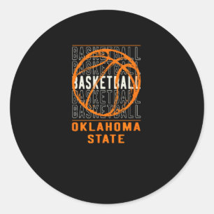 Bysketbyll Oklahoma State Classic Round Sticker