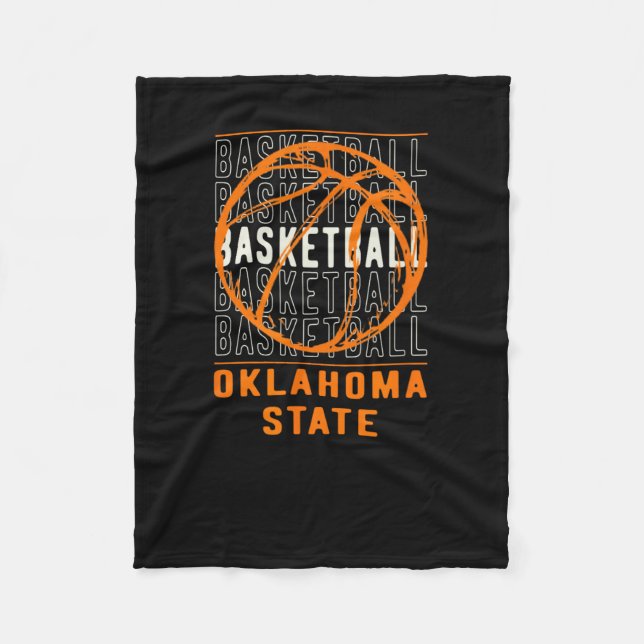 Bysketbyll Oklahoma State  Fleece Blanket (Front)