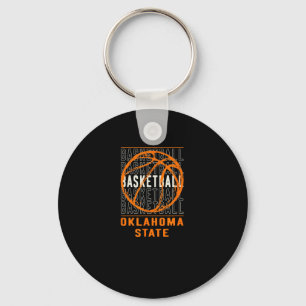 Bysketbyll Oklahoma State Key Ring