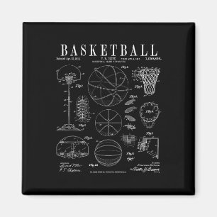 Bysketbyll Old Vintage Patent Drawing Print Magnet